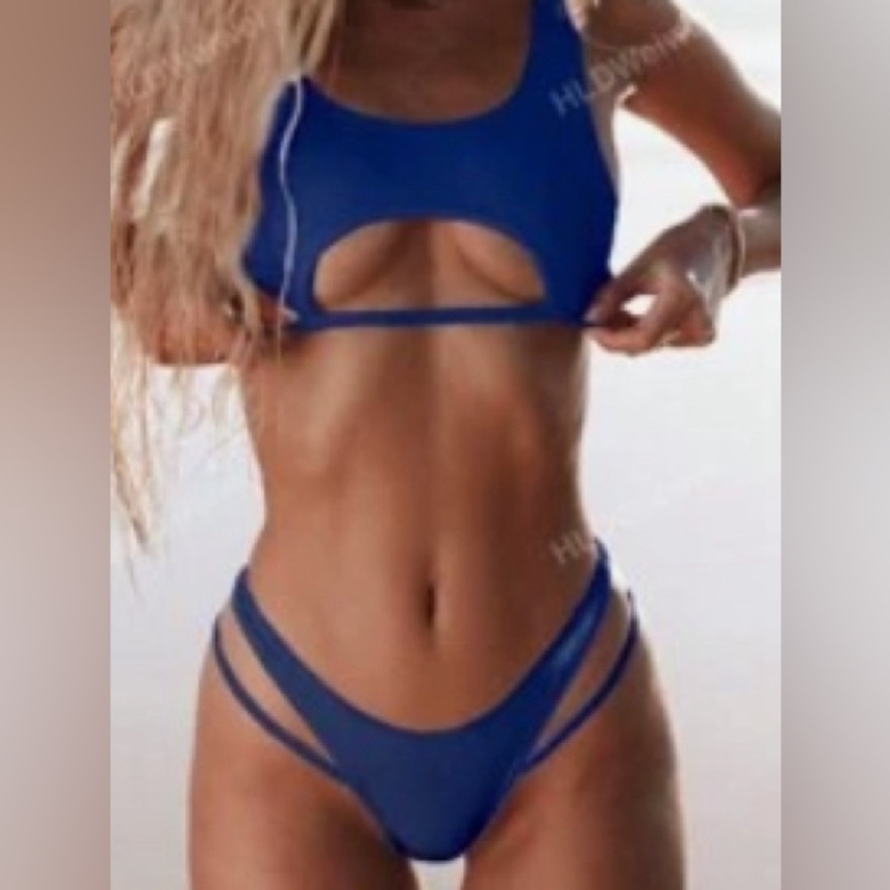 Vibrant Blue Bikini Bottom